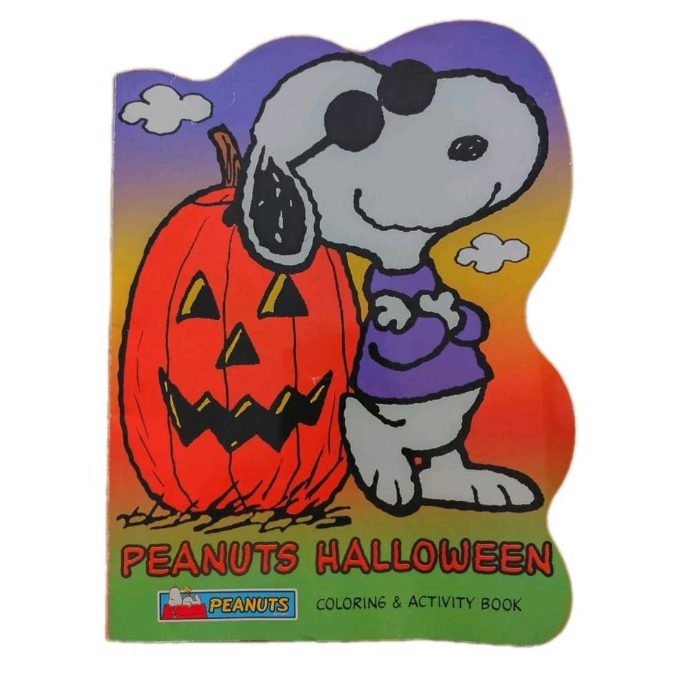Peanuts Halloween Coloring Activity Book Vintage Snoopy Unused‎ New Old Stock